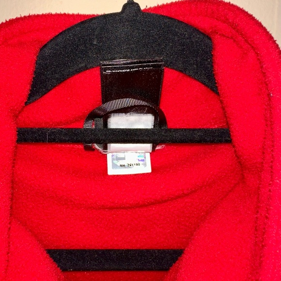 The North Face Red Fleece Zip up Jacket Size Large - Picture 3 of 8